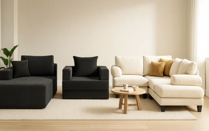 GRUSIGN vs COMAX vs TROMIRY Boneless Couches: Which Fits a Small Living Room Best?
