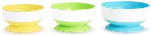 Munchkin Stay Put Baby Bowls with Suction, three-pack product image