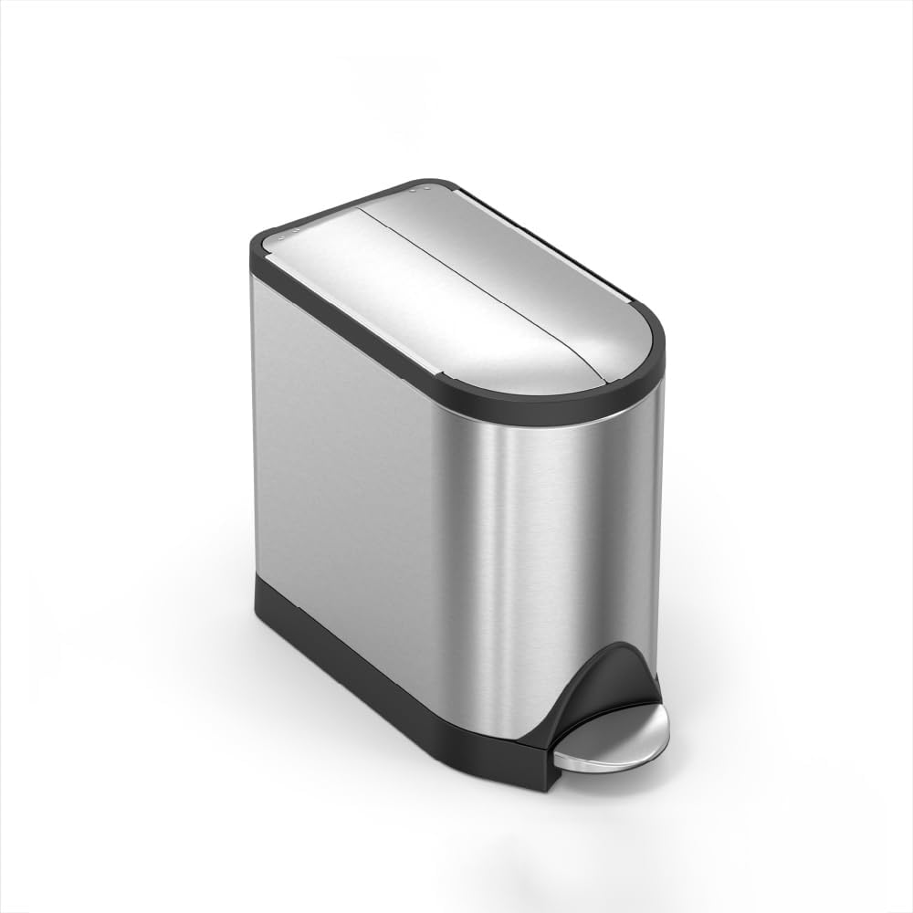 simplehuman 10L Butterfly Bathroom Step Can product listing image