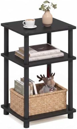 Furinno JUST Toolless 3-Tier Side Table, Americano product image