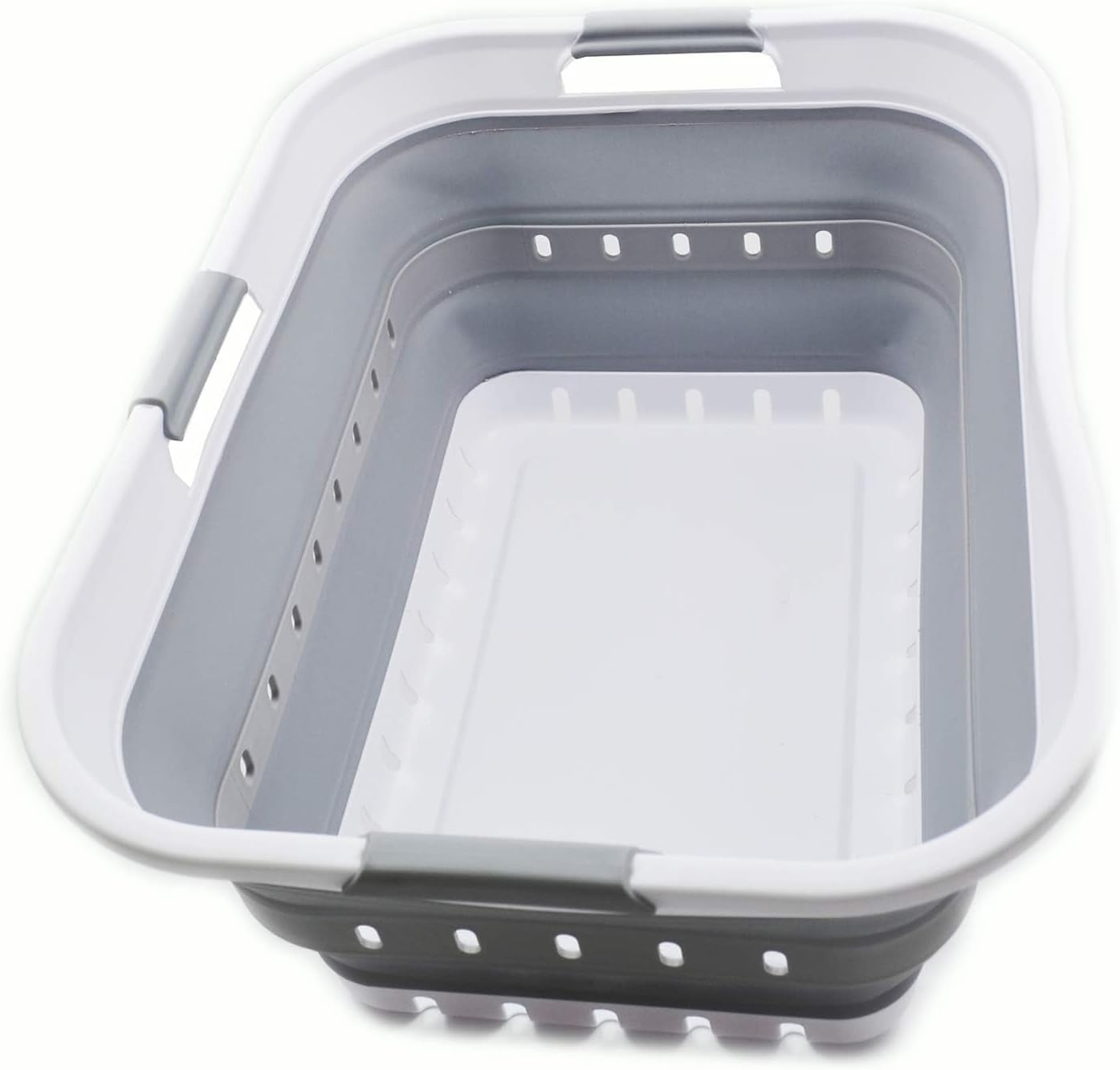 SAMMART Collapsible Plastic Laundry Basket 42L product listing image