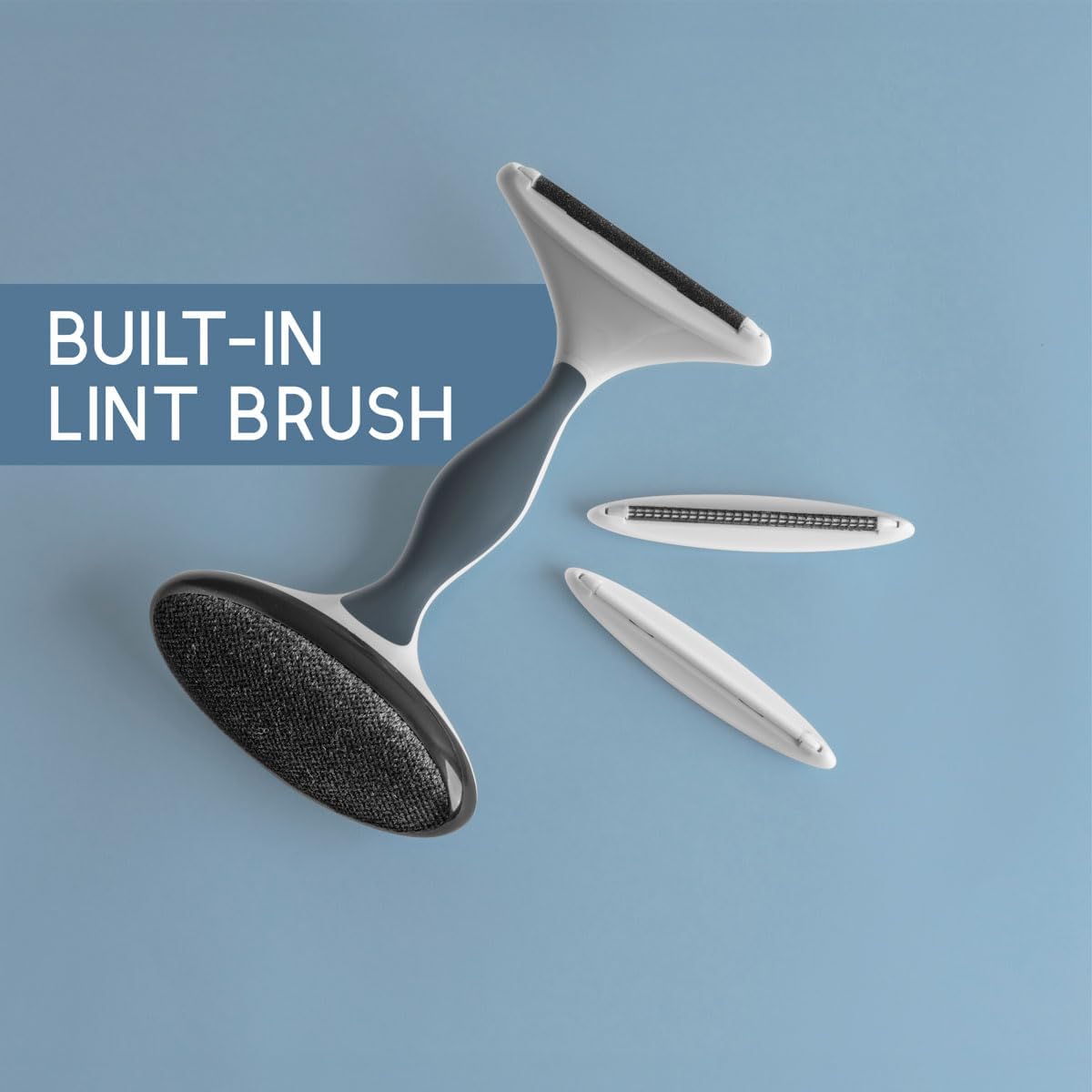 GLEENER Battery-Free Fabric Shaver & Lint Brush, Slate Blue listing gallery image 4