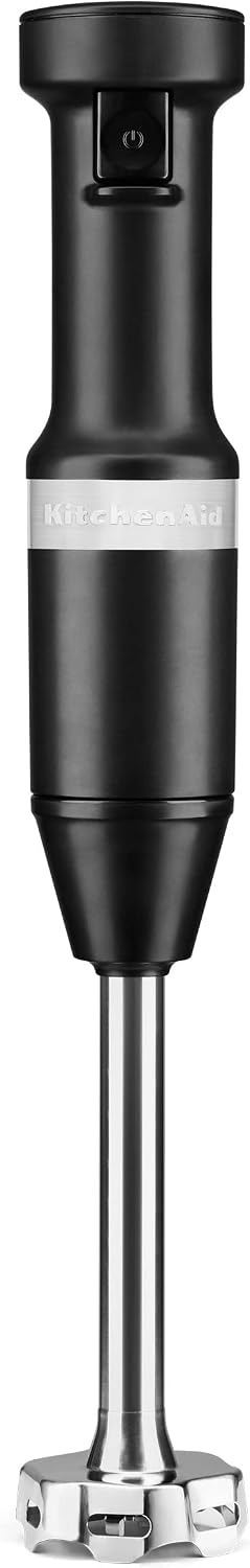 Matte black KitchenAid KHBV53 corded immersion blender