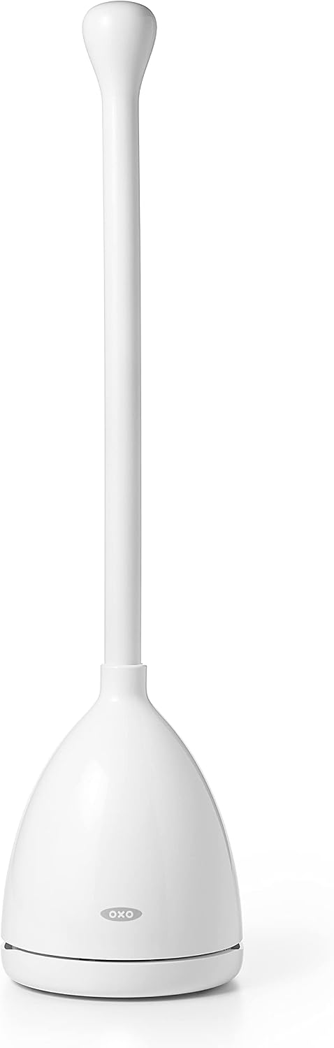 OXO Toilet Plunger and Holder Review: Better Storage Beside a Small Toilet?