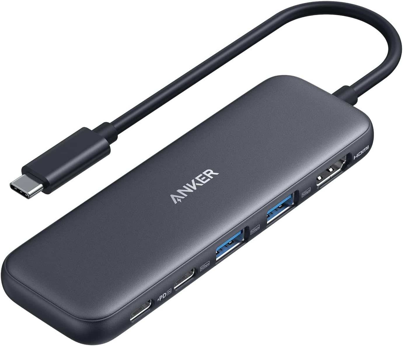 Anker 332 USB-C Hub 5-in-1, black product image