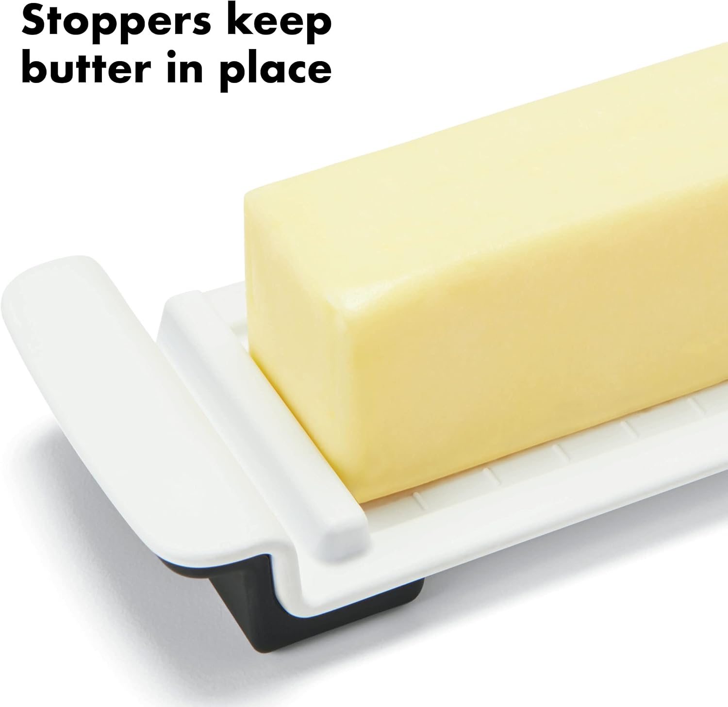 OXO Good Grips Butter Dish, White/Clear listing gallery image 4