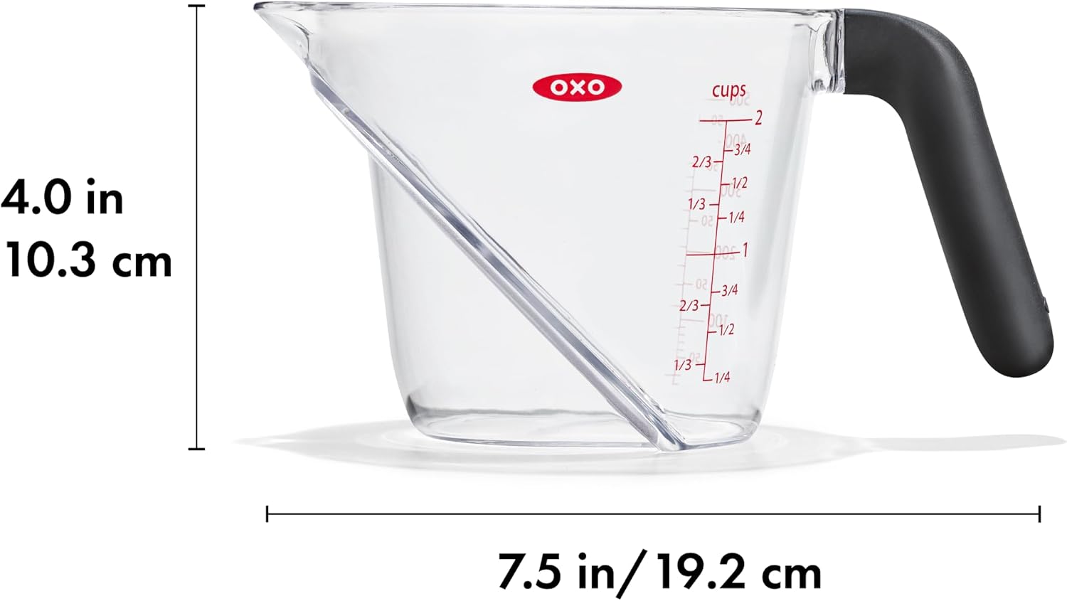 OXO Good Grips 2 Cup Angled Measuring Cup listing gallery image 2