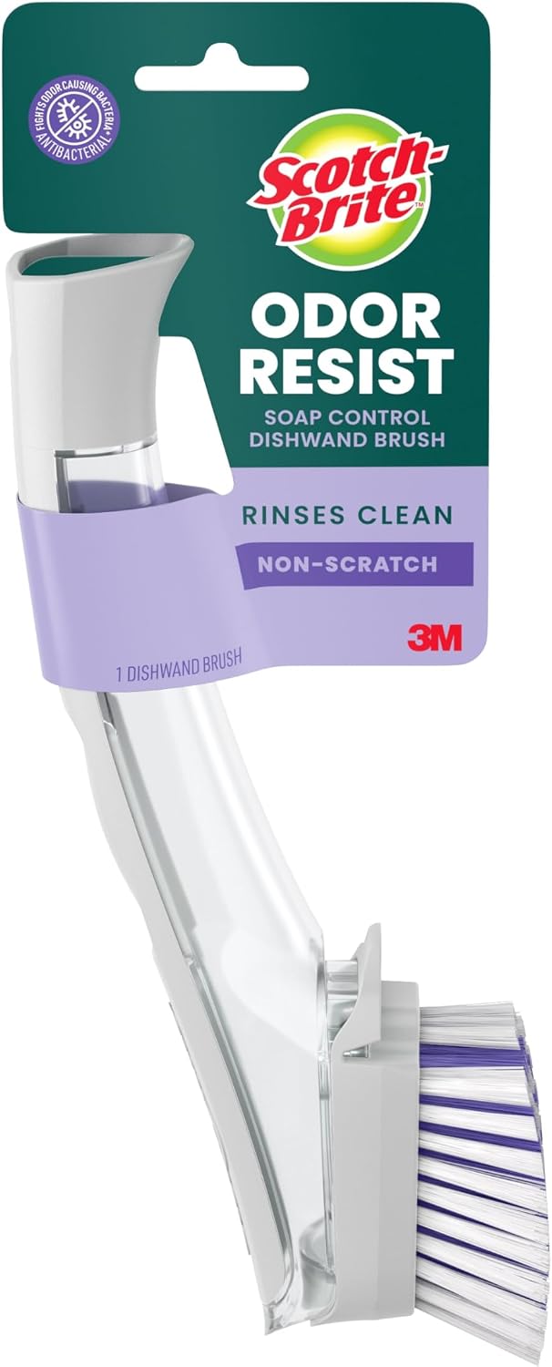 Scotch-Brite Soap Control brush dishwand in its product packaging