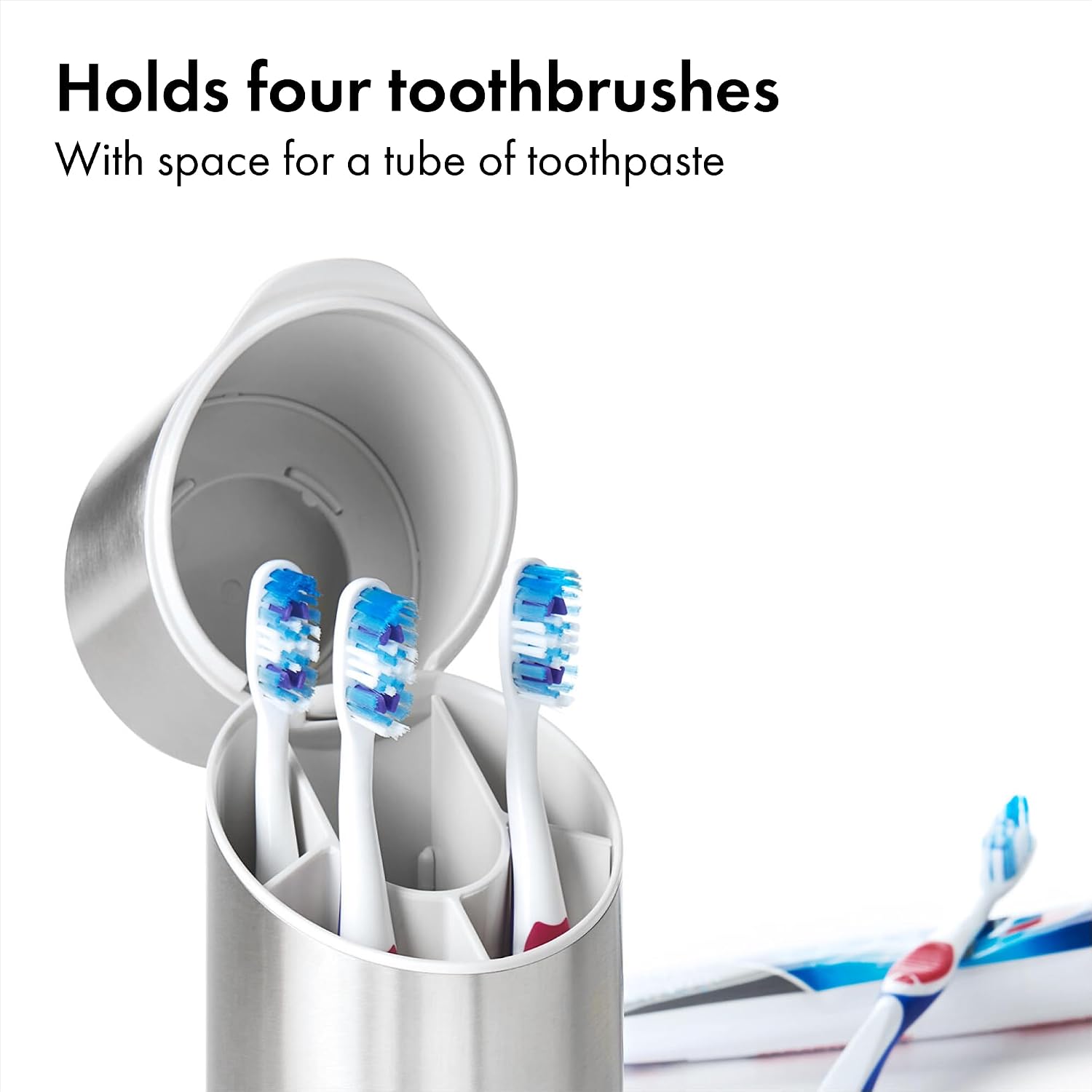 OXO Good Grips Stainless Steel Toothbrush Organizer listing gallery image 1