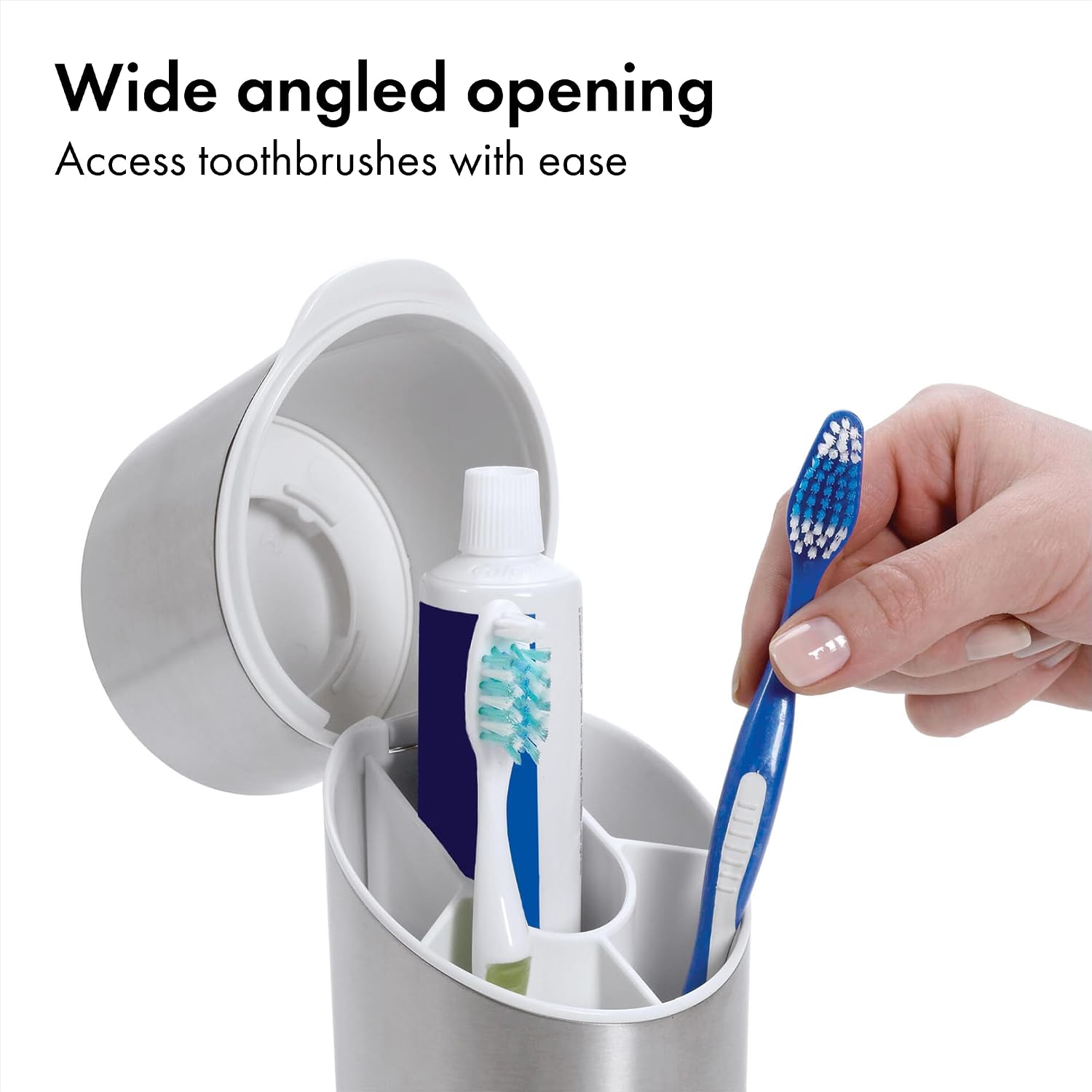 OXO Good Grips Stainless Steel Toothbrush Organizer listing gallery image 3