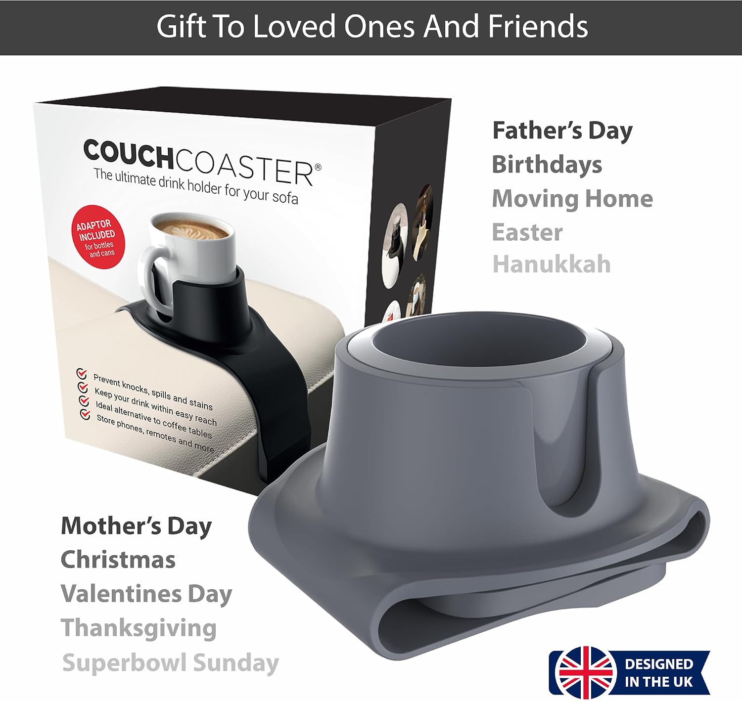 HIT PRODUCTS CouchCoaster, Steel Grey listing gallery image 4