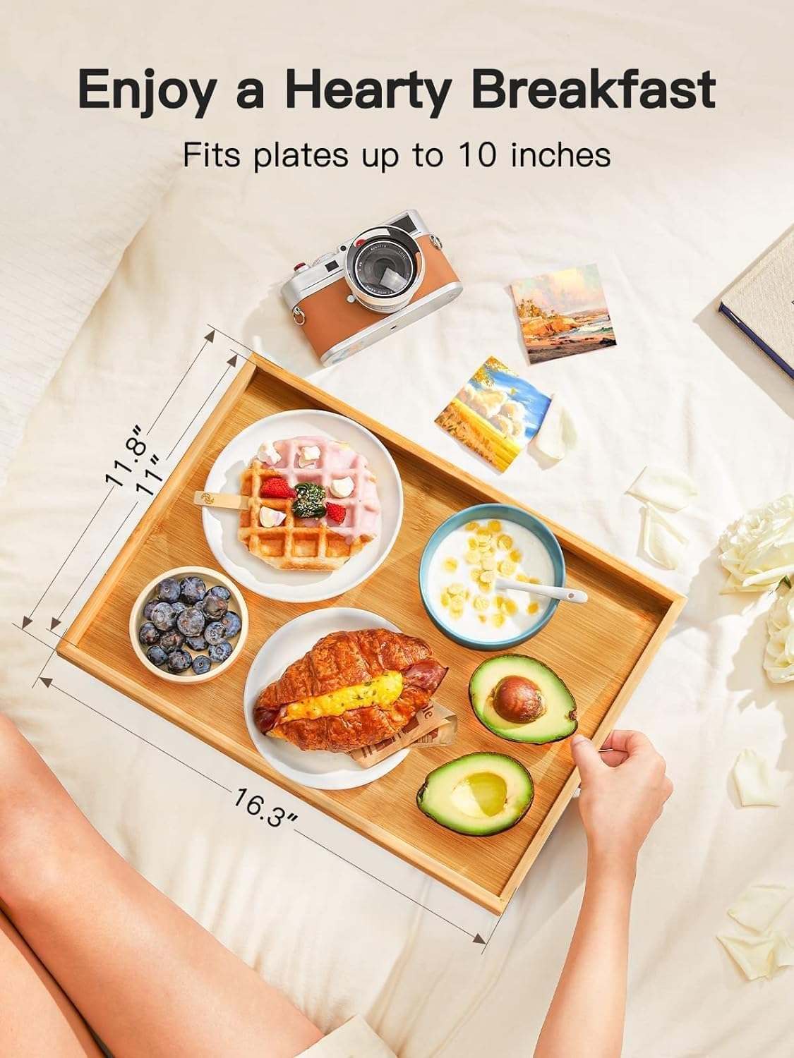Pipishell Bamboo Bed Tray Table listing gallery image 2