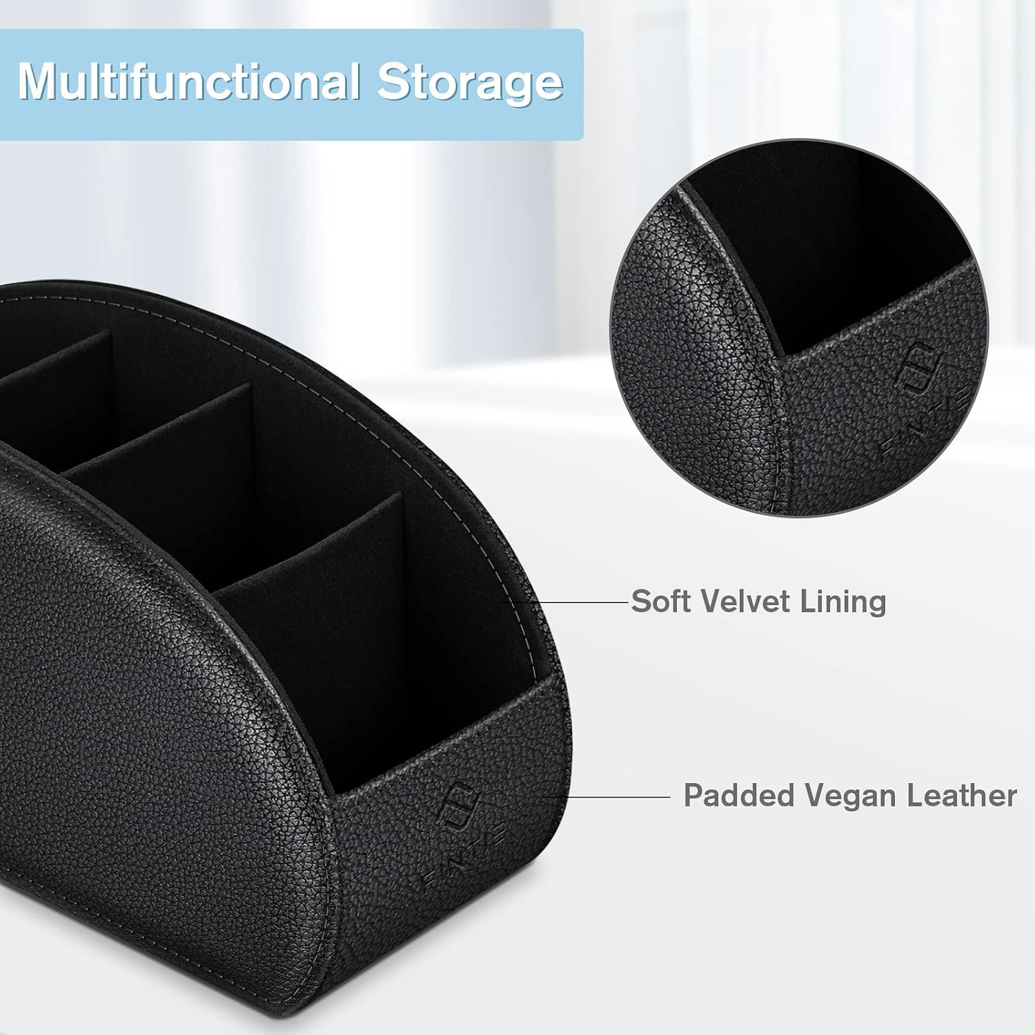 FINTIE Remote Control Holder, Black listing gallery image 2