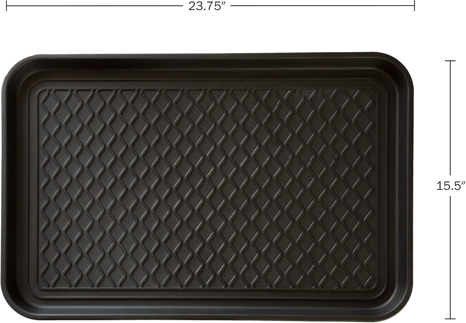 Stalwart Medium All-Weather Boot Tray, black listing gallery image 1