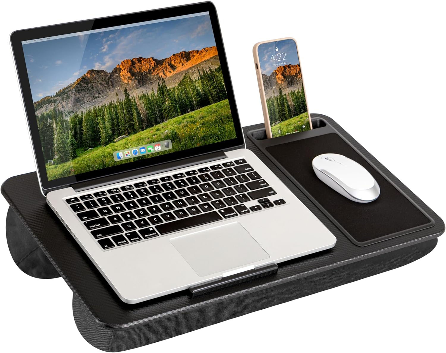 LAPGEAR Home Office Lap Desk in Black Carbon product image