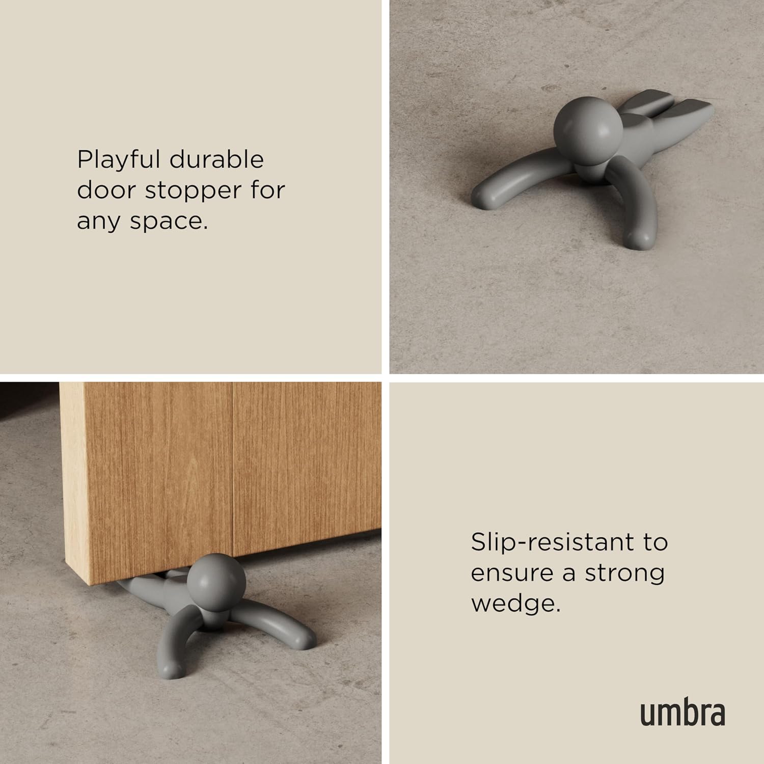 Umbra Buddy Door Stop, Dark Grey listing gallery image 4
