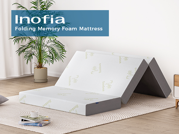Inofia 6-inch full tri-fold memory foam mattress