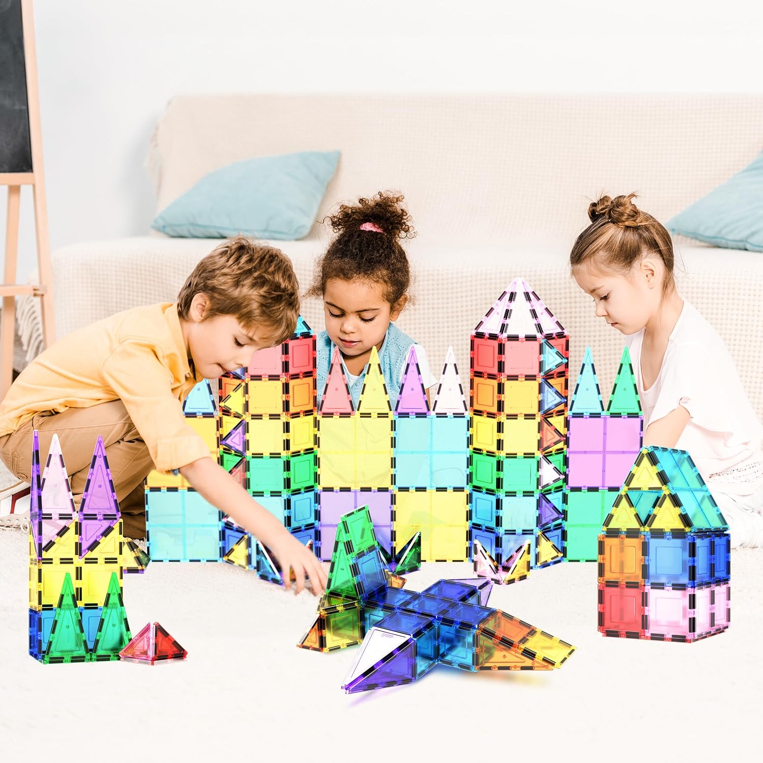 PicassoTiles 100-Piece Magnetic Building Set listing gallery image 4