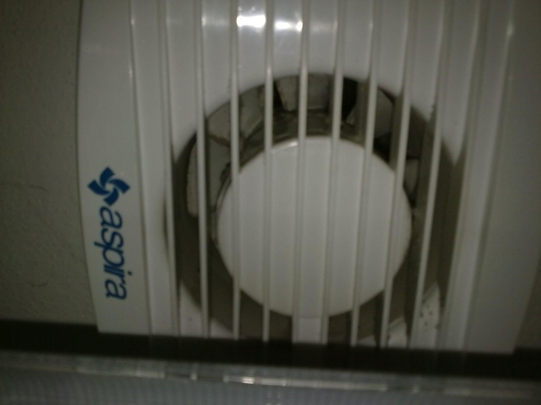 Wall-mounted bathroom exhaust fan
