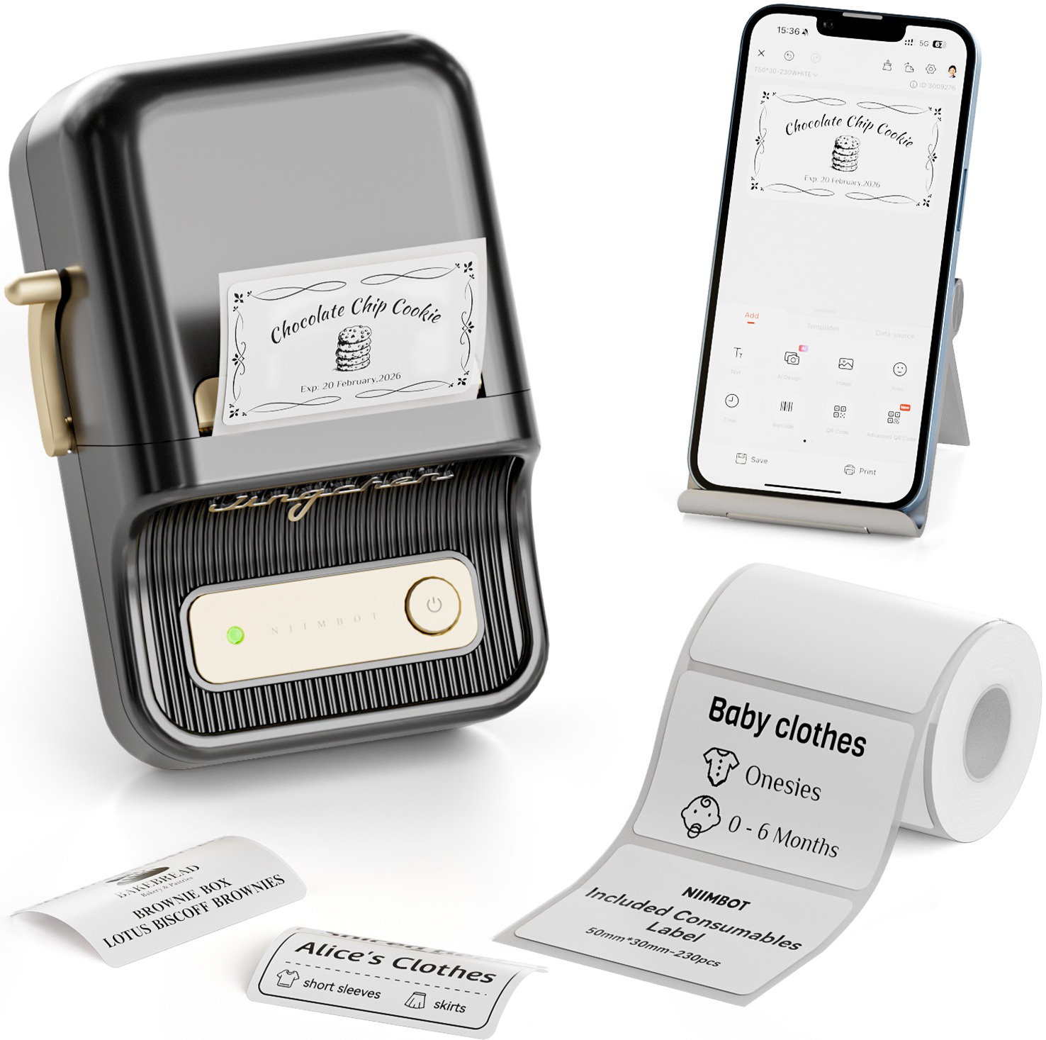NIIMBOT B21 portable thermal label maker