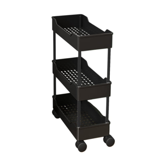 Simple Houseware 3-Tier Slim Rolling Cart with Handle product photograph