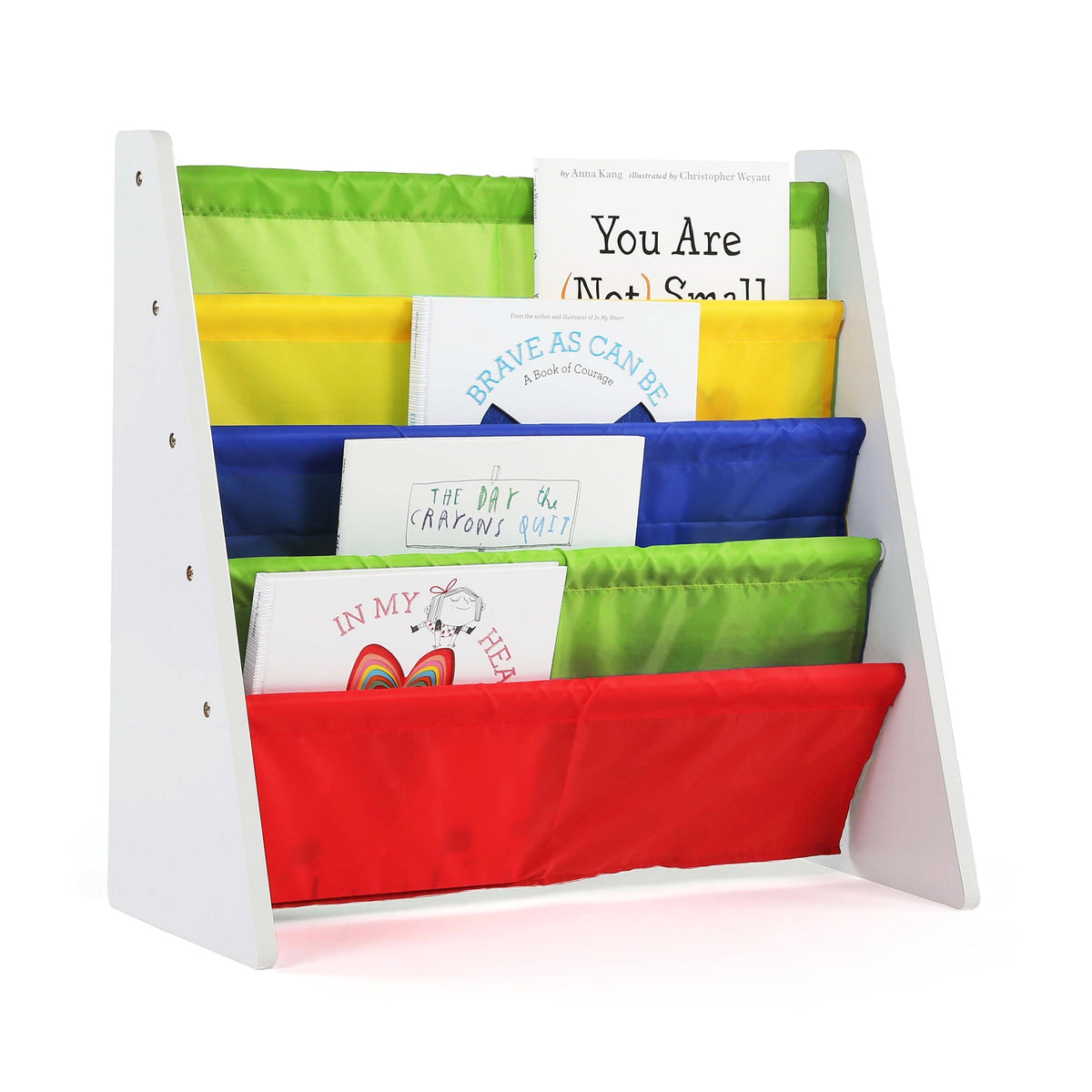 Humble Crew WO321 Four-Tier Book Rack, White/Primary product photograph