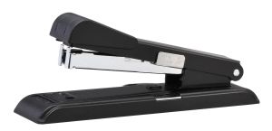 Black Bostitch B8RC stapler shown open in a manufacturer photograph