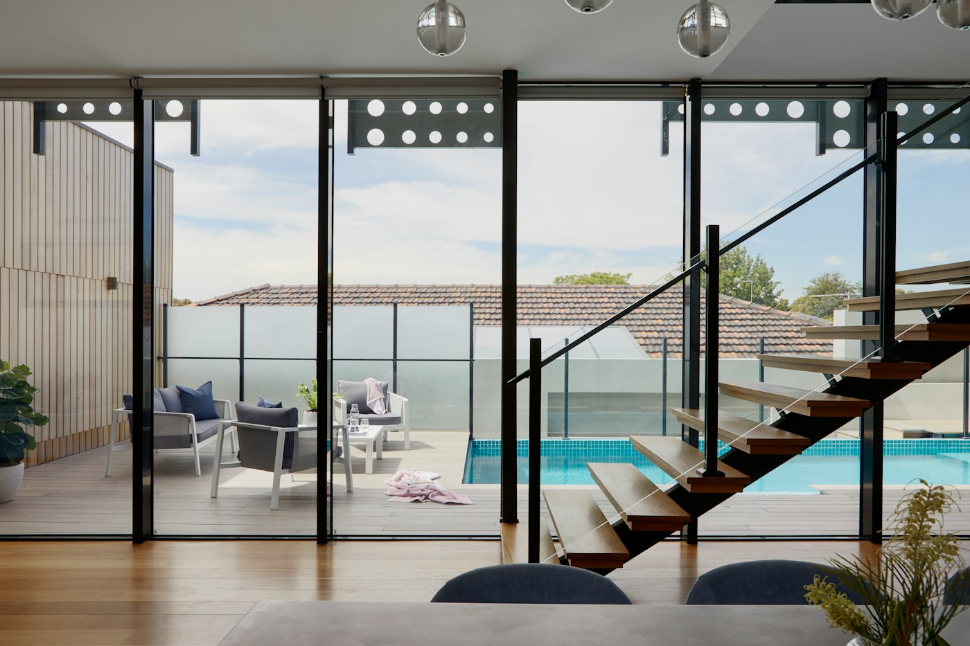 Compact living room showing the importance of a clear central path