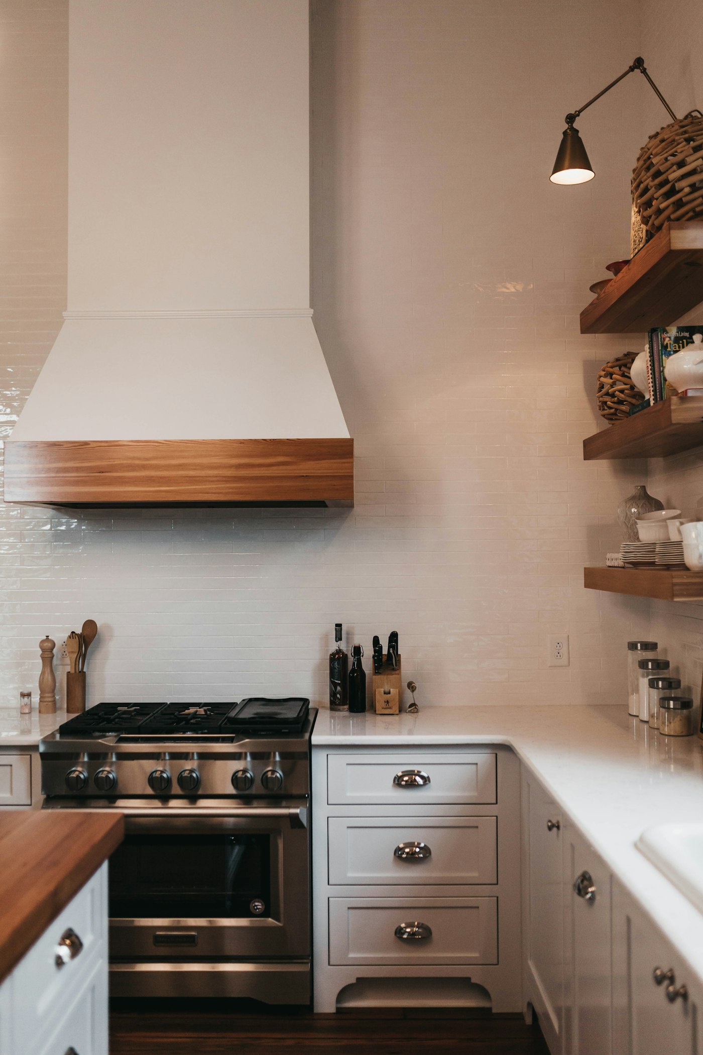 Bright kitchen with clear counters, illustrating the functional space reclaimed by removing low-use items