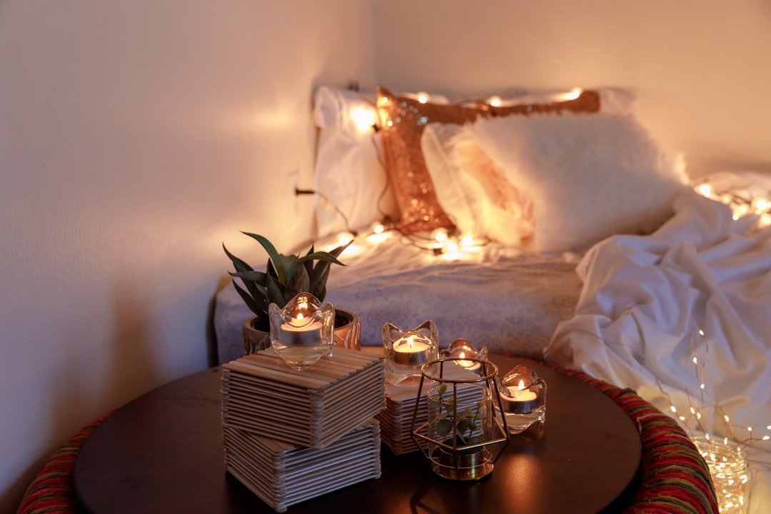 Cozy room with soft lighting illustrating the shift into evening mode