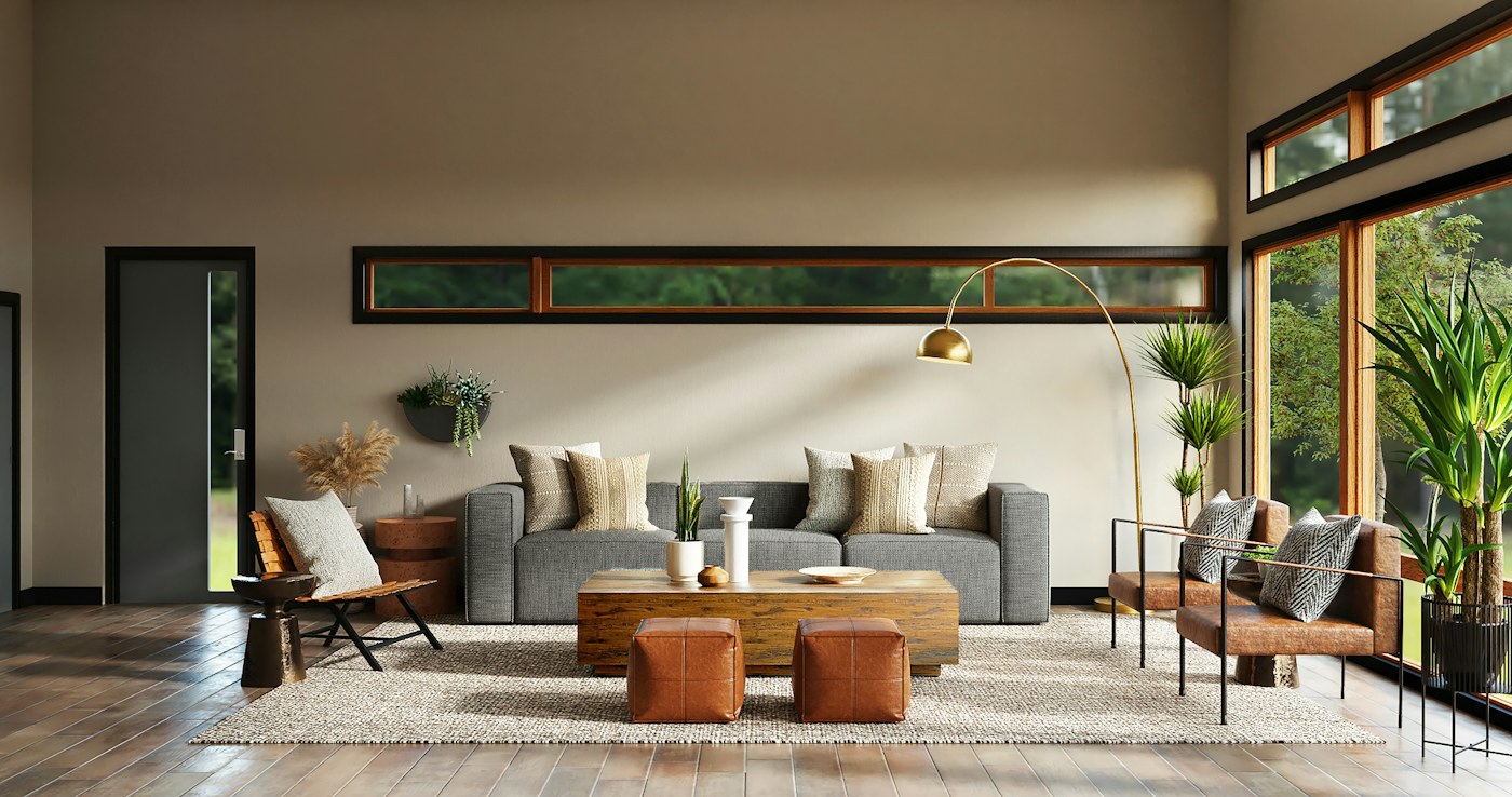 Flexible living area that can change for guests or overnight use