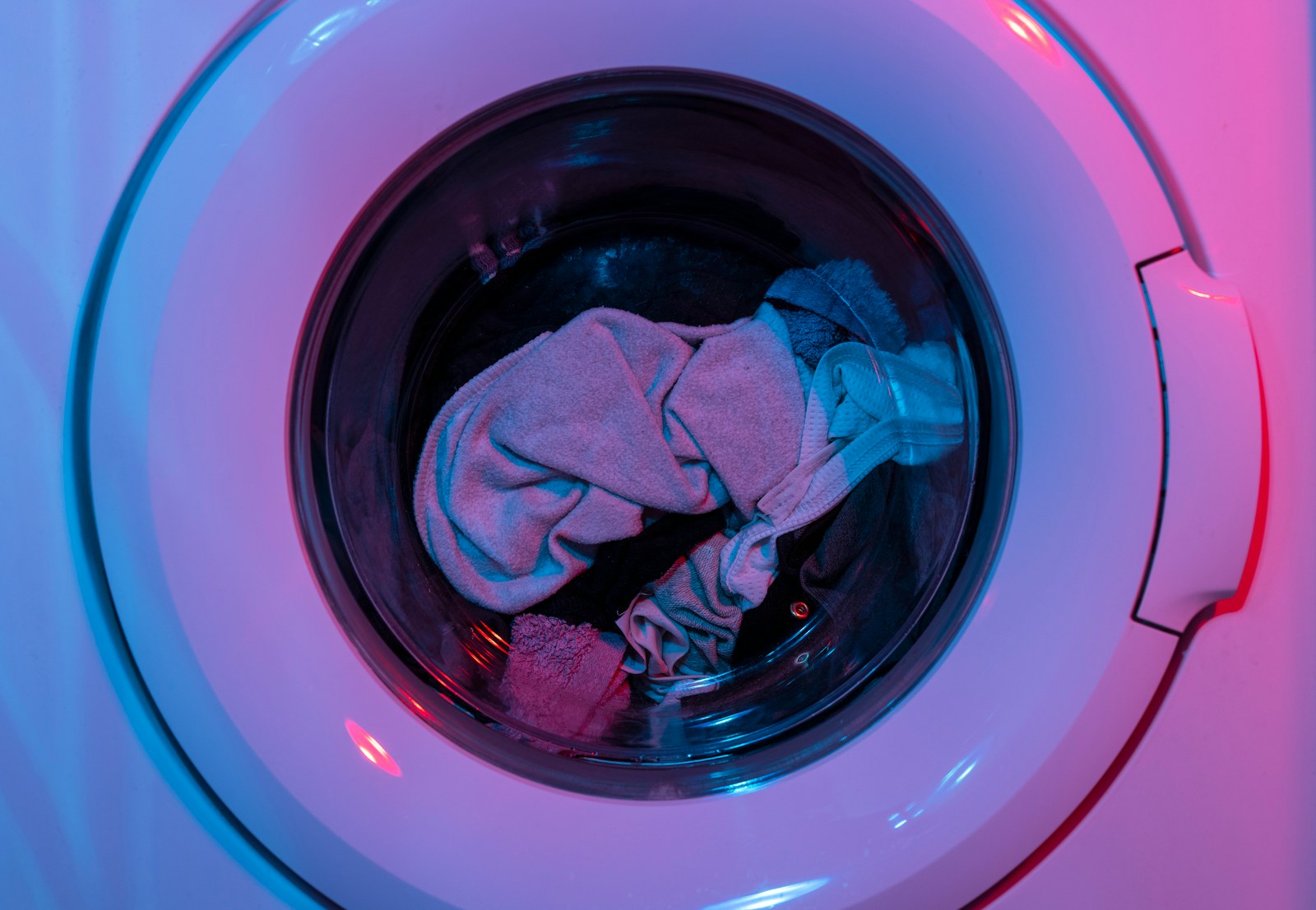 Fresh laundry in a compact home ready to be folded and put away