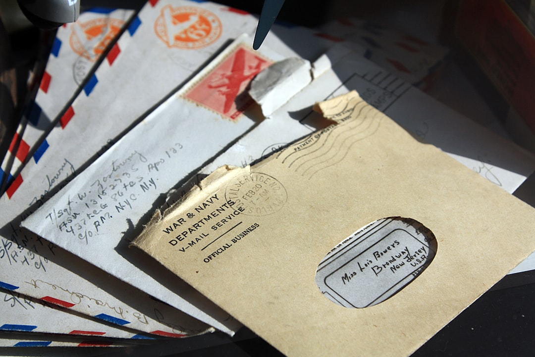 Opened mail ready to be sorted into action or recycling