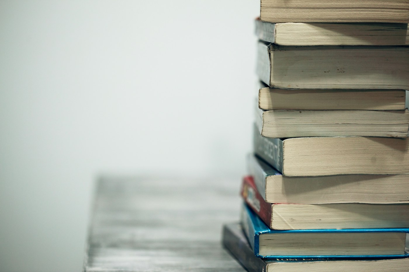 Books and personal objects illustrating categories that need slower decisions