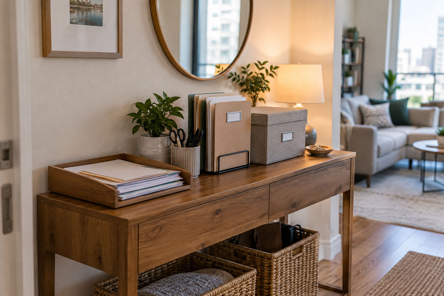Small Apartment Paper Organization: A Simple System That Stays Tidy