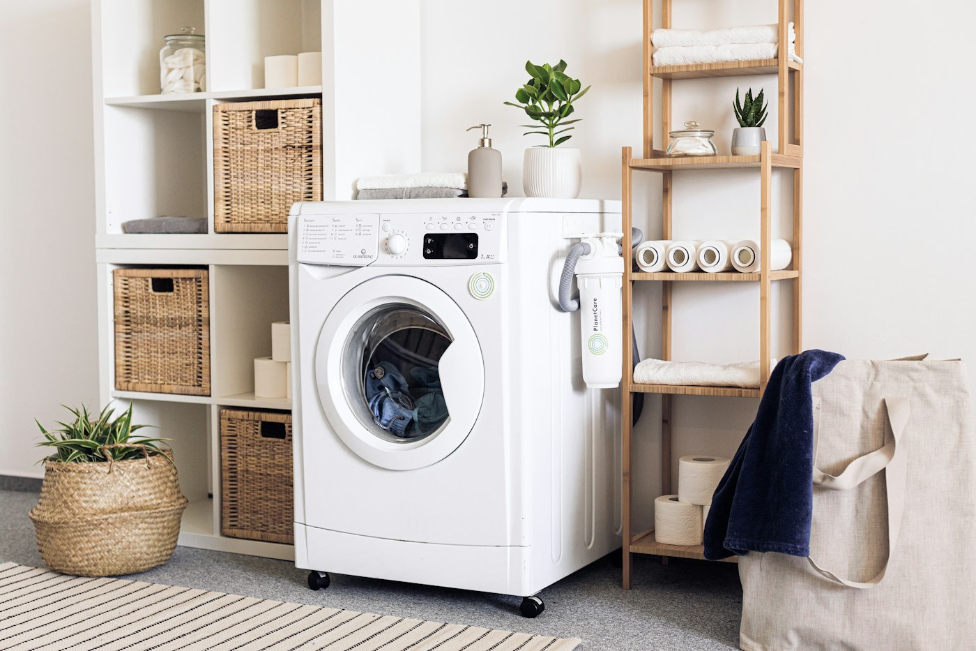 Washing machine area representing final load decisions