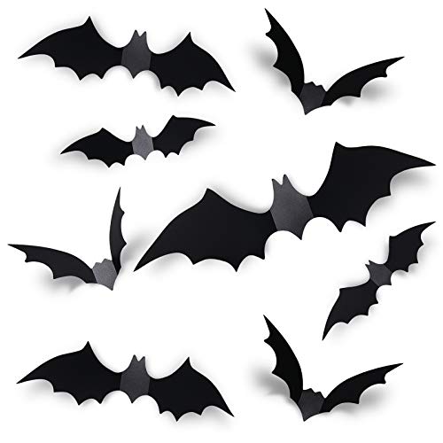Selected Coogam black PVC Halloween bat set