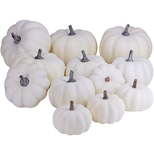 Selected BESTTOYHOME white pumpkin and gourd twelve-piece set