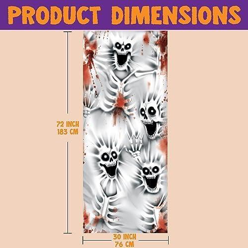 Published 30-by-72-inch door-cover size graphic