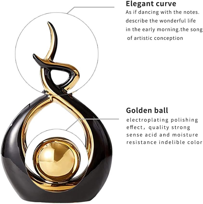 Norrclp curving form and decorative gold sphere supplier graphic