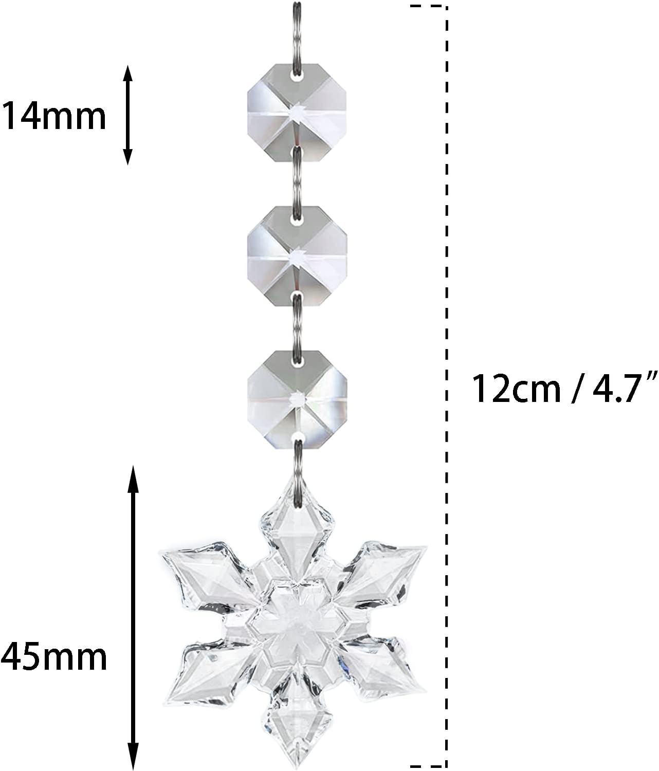 Jishi snowflake drop diagram with twelve-centimeter label