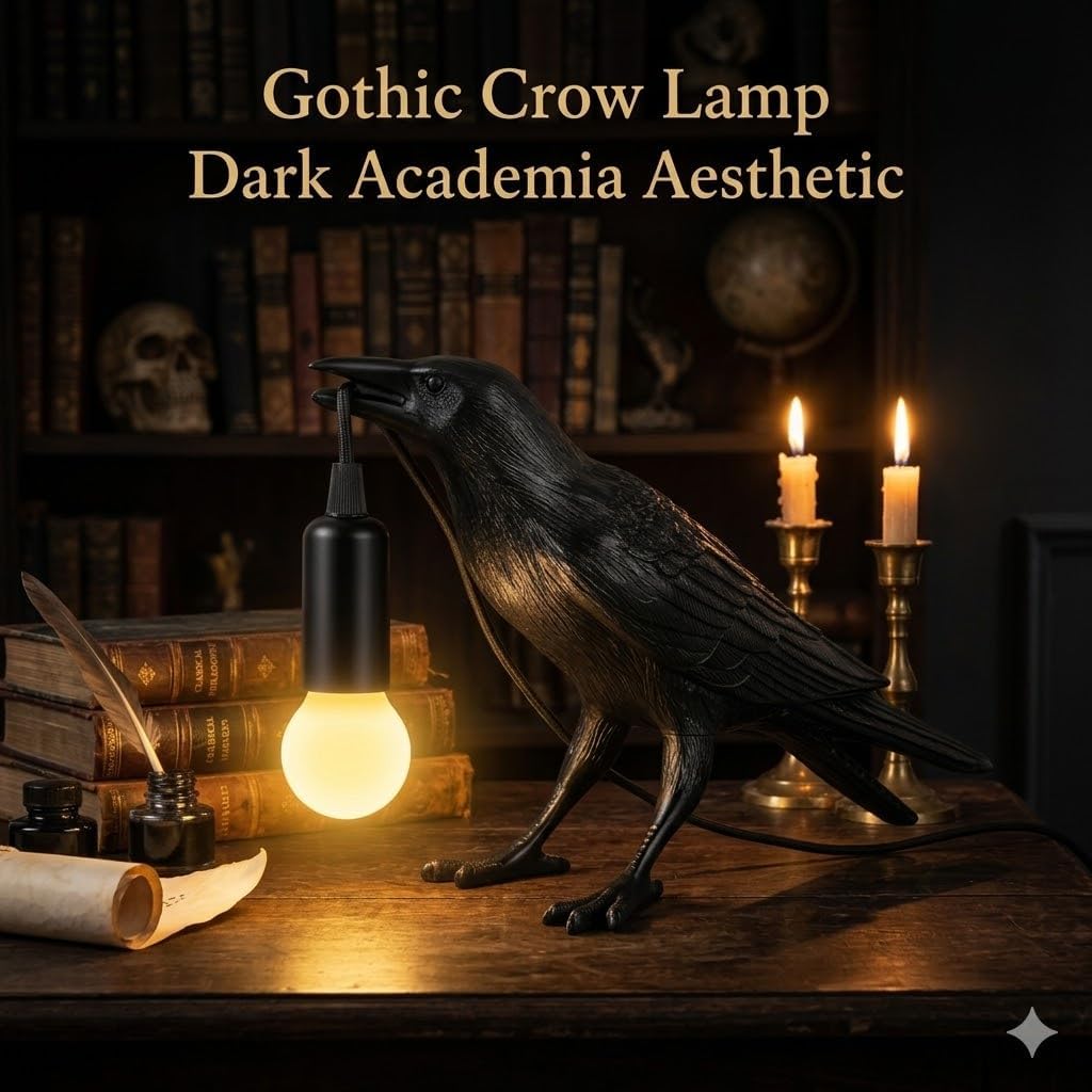 Manufacturer gothic crow-lamp styling illustration