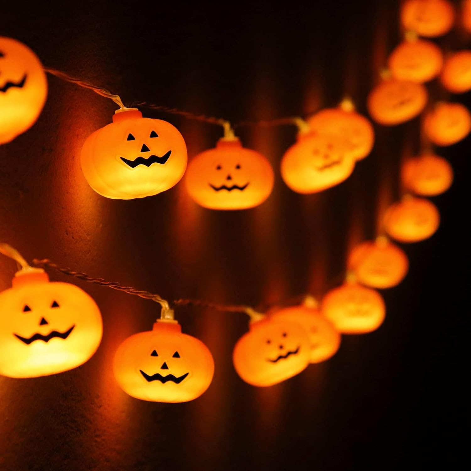 Runleo orange pumpkin LED strand