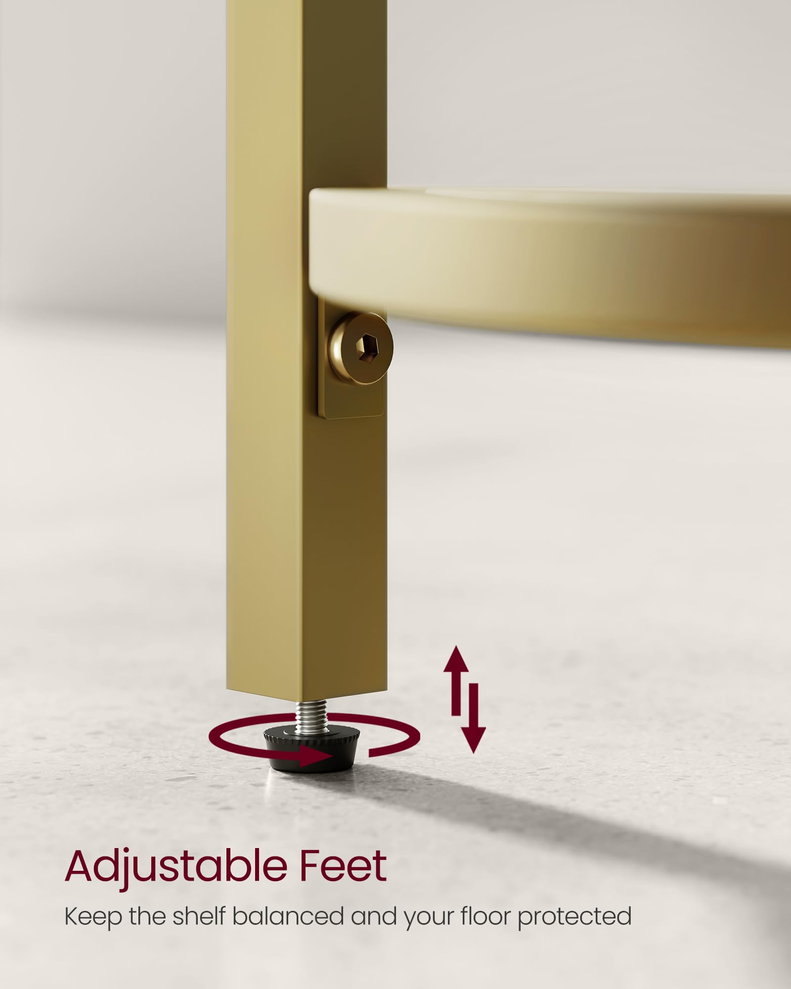 VASAGLE adjustable-foot closeup