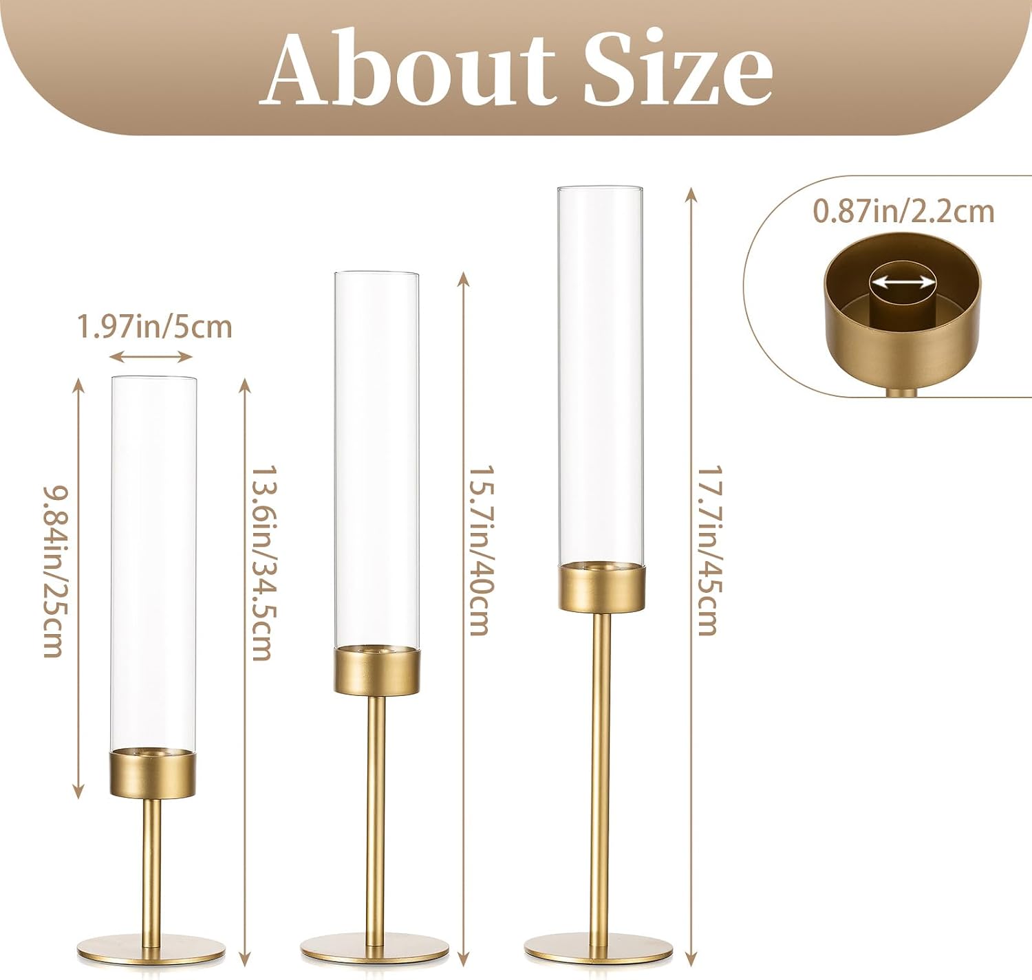 Supplier dimension chart separating holder and assembled heights
