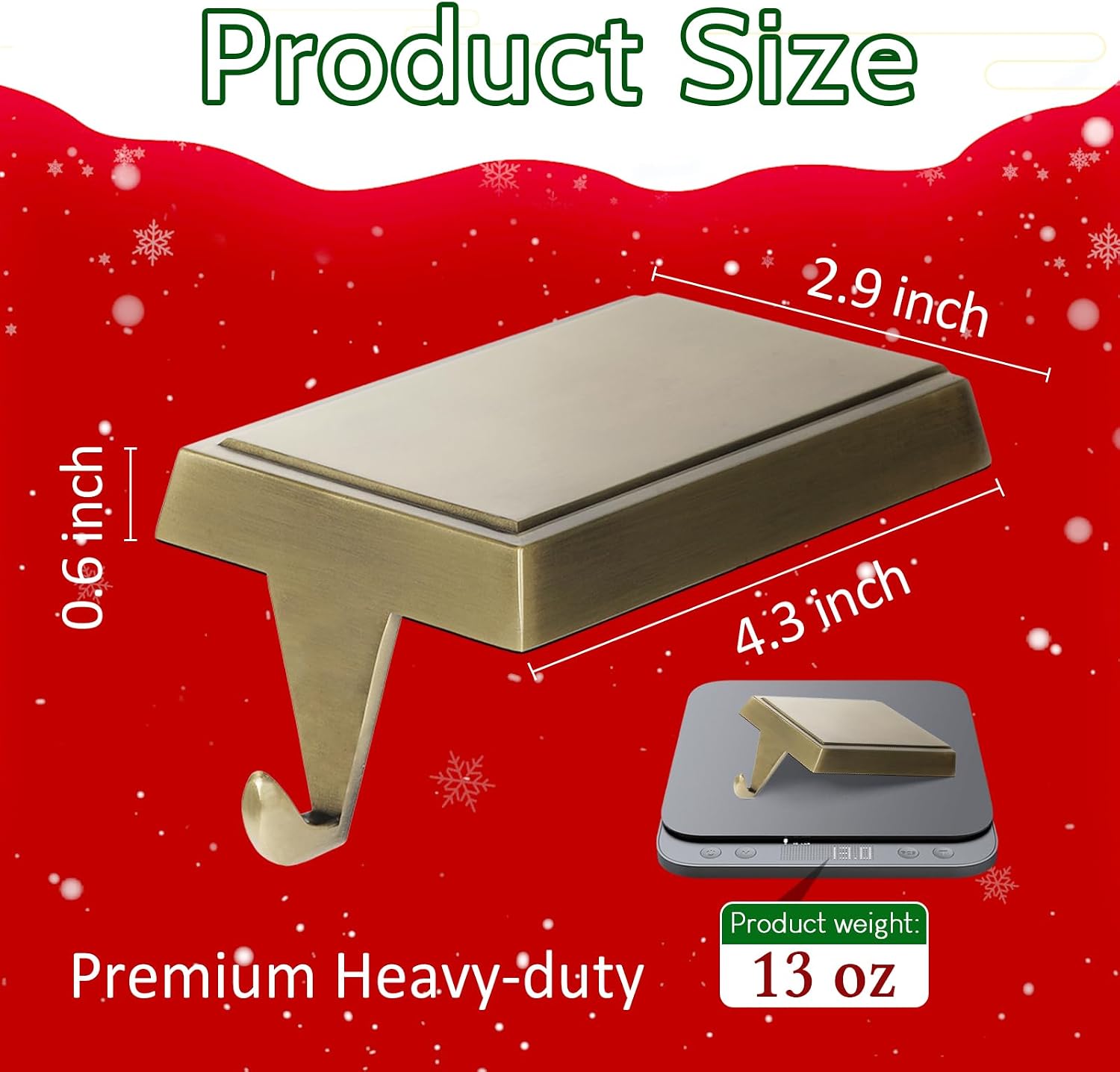 SINTENILL base size and 13-ounce holder-weight graphic