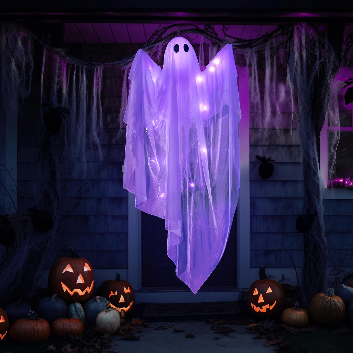 JOYIN purple-lit ghost in an evening styling scene