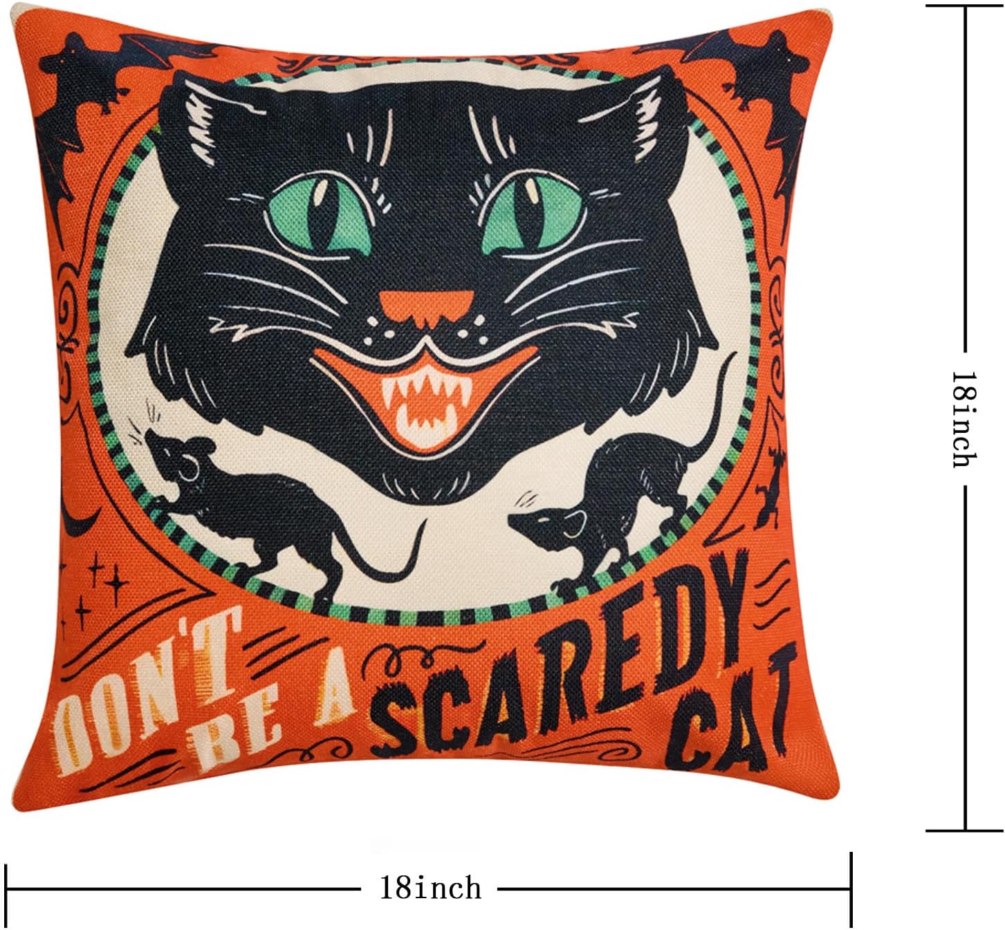 Published 18-inch cover dimension graphic