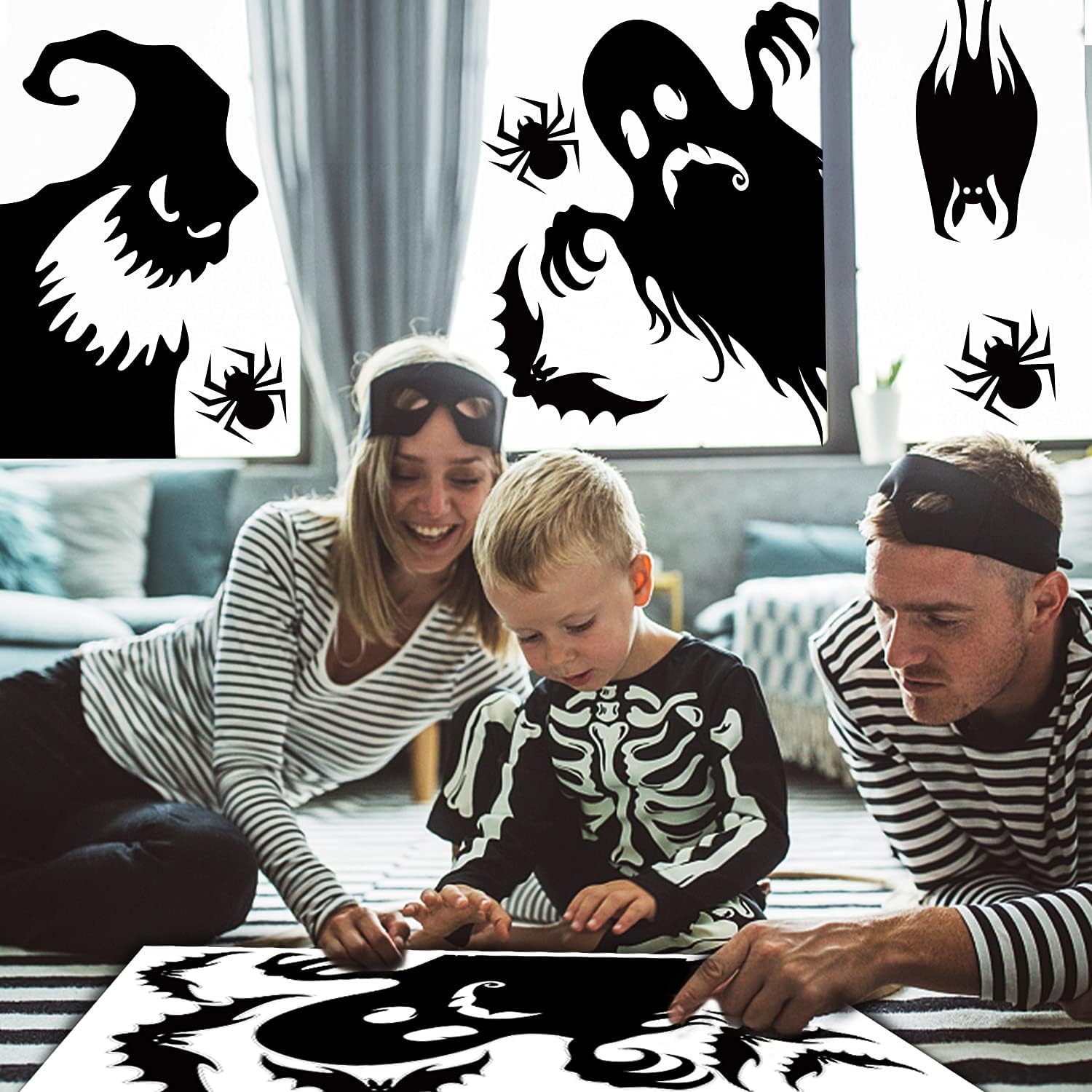 Manufacturer family styling scene with spooky silhouettes