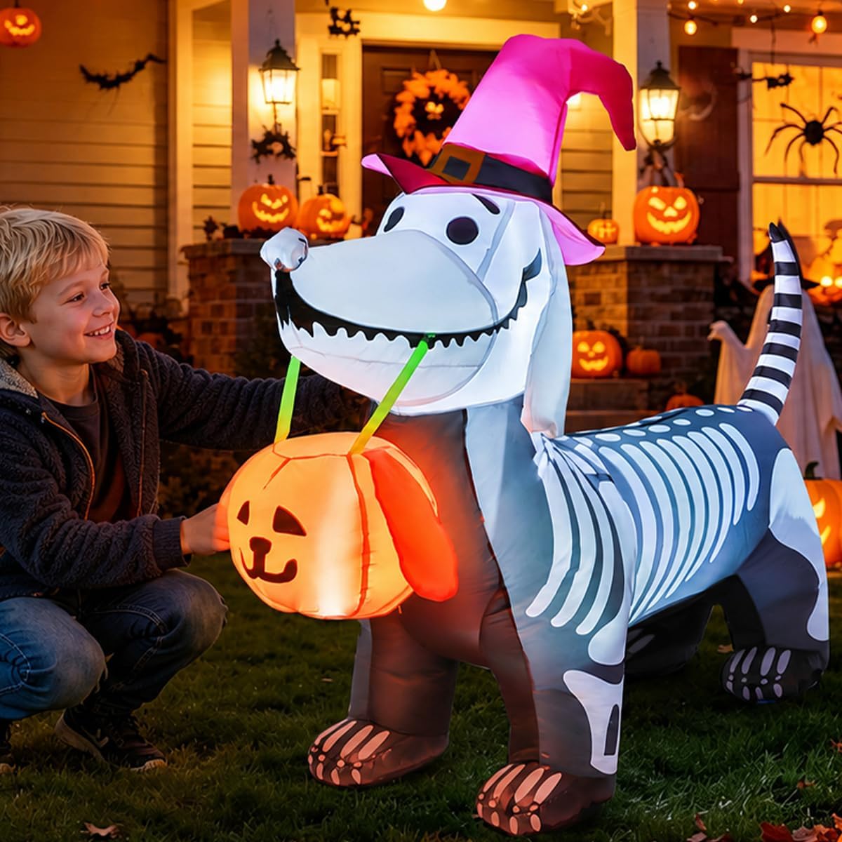 GOOSH puppy in a promotional scene beside a person